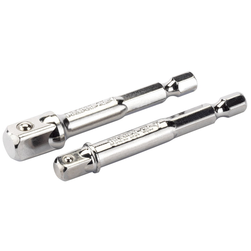 DR-50087 — 1/4" Hex. Socket Drive Adaptor Set, 1 x 1/4" Sq. Dr., 1 x 3/8" Sq. Dr.