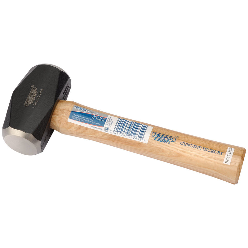DR-51281 — Draper Expert Club Hammer with Hickory Shaft, 1kg/2.2lb