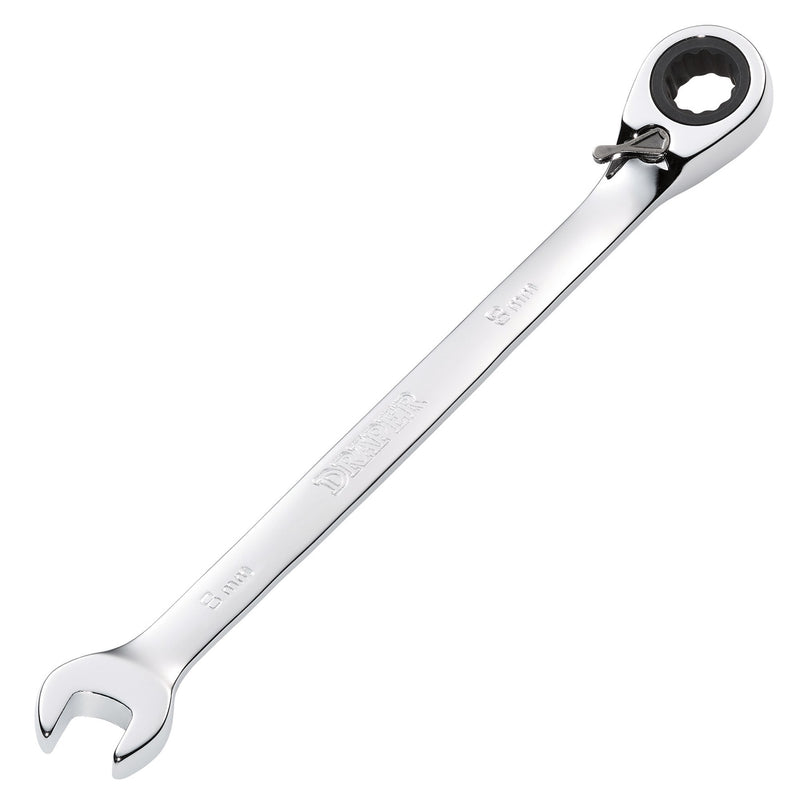 DR-51967 — Draper HI-TORQ® Metric Reversible Ratcheting Combination Spanner, 8mm