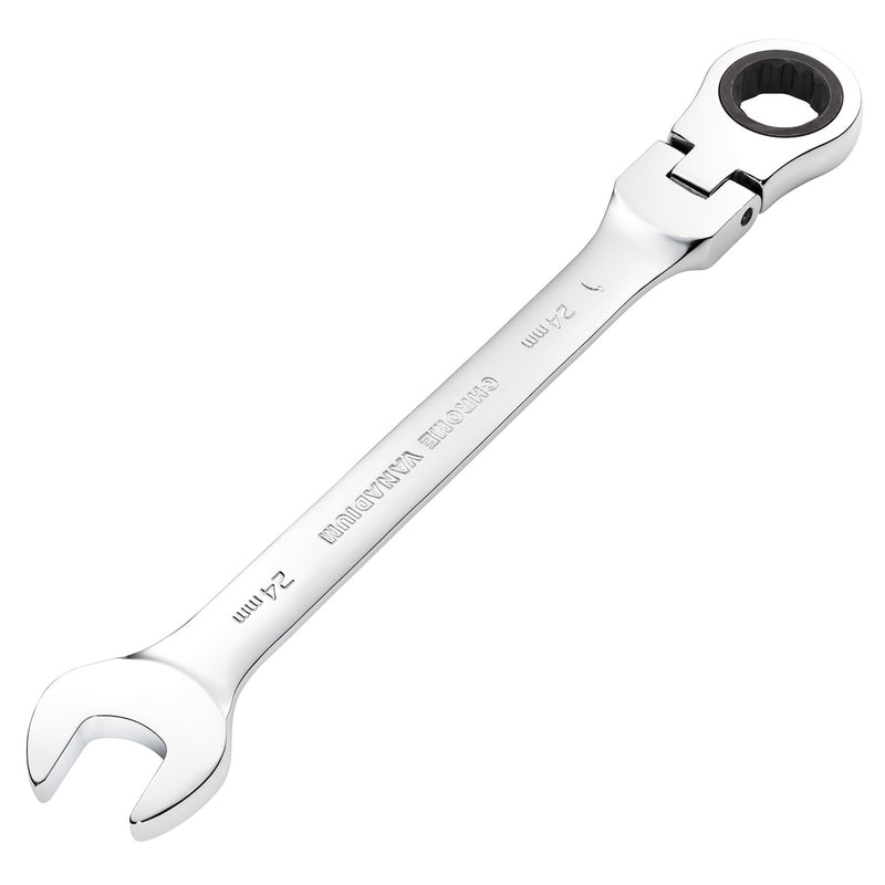 DR-52025 — Draper HI-TORQ® Metric Flexible Head Ratcheting Combination Spanner, 24mm