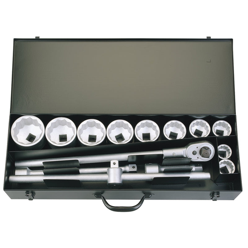 DR-53037 — Elora Metric Socket Set, 1" Sq. Dr. (14 Piece)