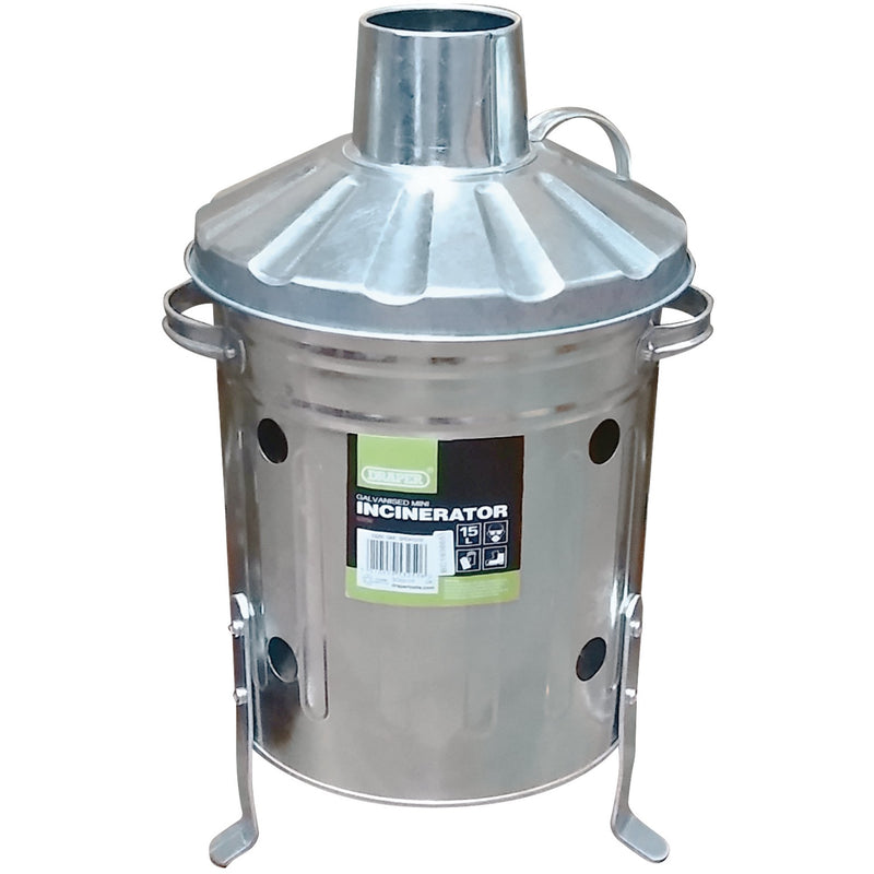 DR-53250 — Galvanised Mini Incinerator, 15L