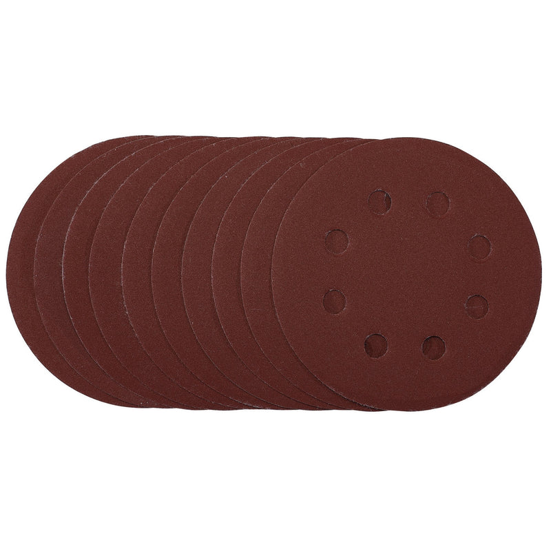 DR-53501 — Sanding Discs, 115mm, 240 Grit, Hook & Loop (Pack of 10)