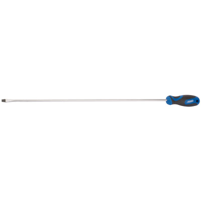 DR-53508 — Extra Long Reach Soft Grip Plain Slot Screwdriver, 6 x 450mm