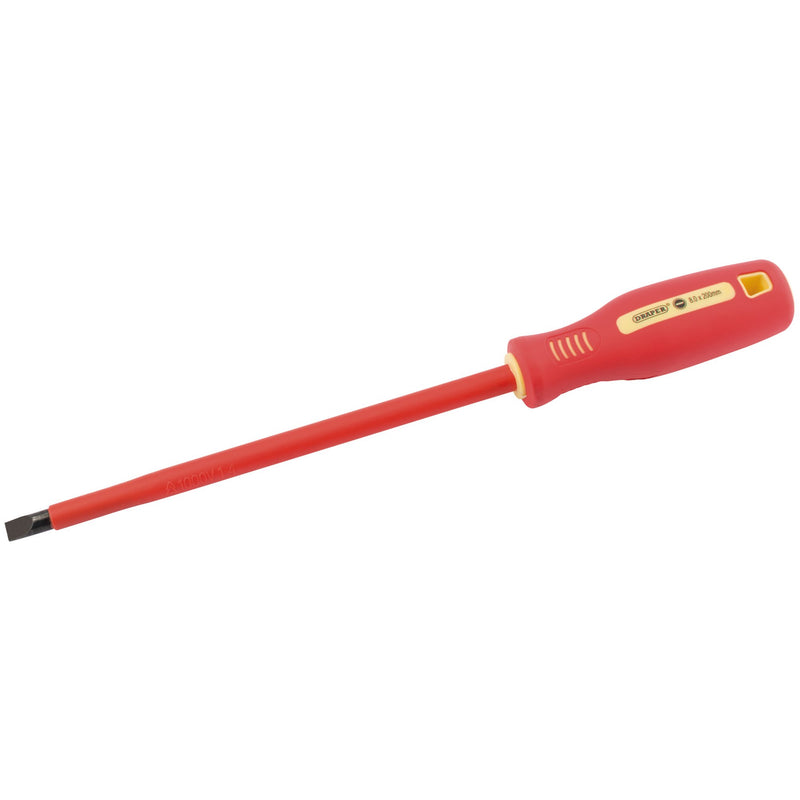 DR-54273 — Fully Insulated Plain Slot Screwdriver, 8 x 200mm (Sold Loose)
