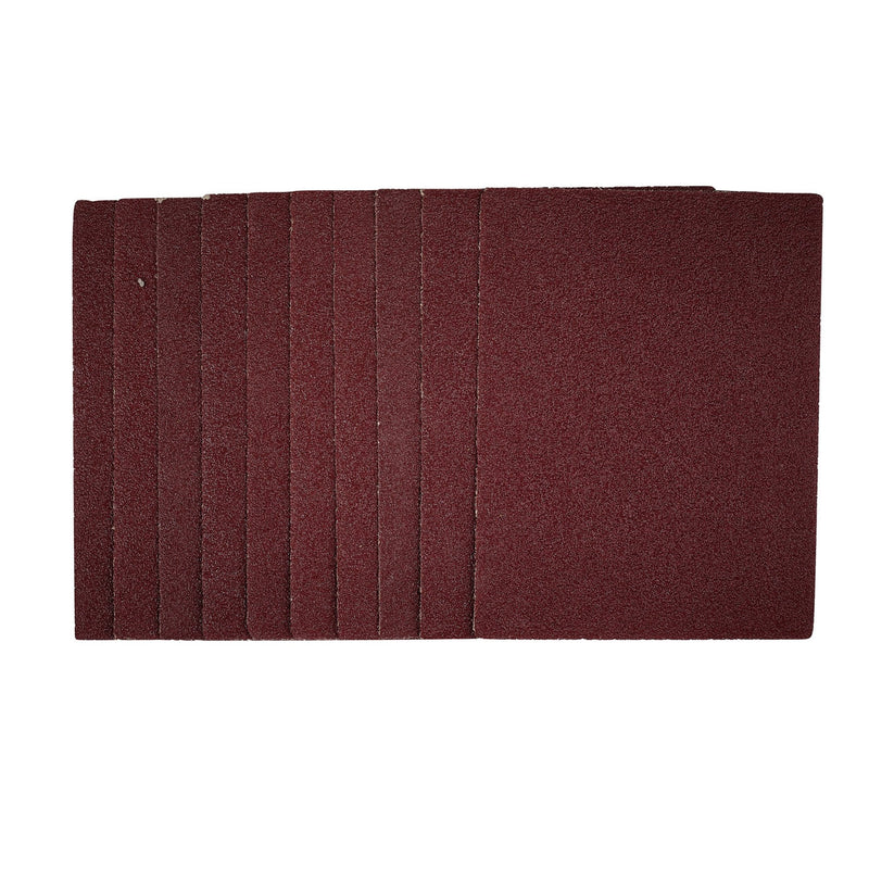 DR-54716 — 1/4 Sanding Sheets, 115 x 150mm, 40 Grit (Pack of 10)