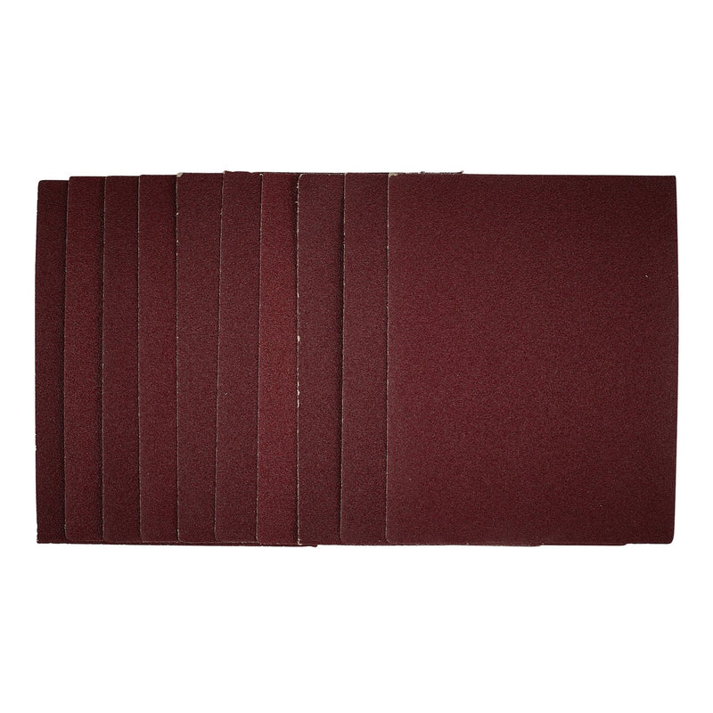 DR-54717 — 1/4 Sanding Sheets, 115 x 150mm, 80 Grit (Pack of 10)