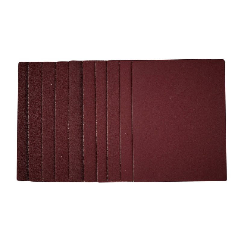 DR-54824 — 1/4 Sanding Sheets, 115 x 150mm, Assorted Grit (Pack of 10)