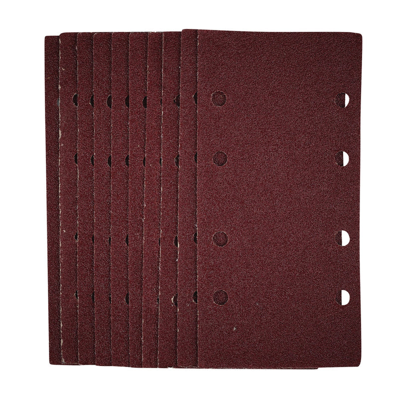 DR-54831 — 1/3 Sanding Sheets with Hook and Loop, 93 x 190mm, 40 Grit (Pack of 10)