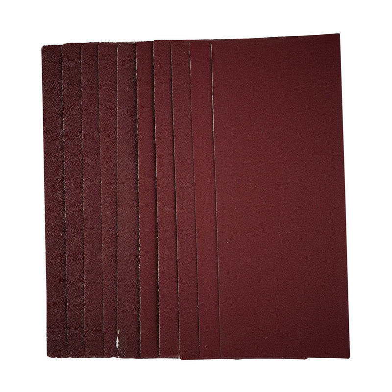 DR-55753 — 1/3 Sanding Sheets, 93 x 230mm, Assorted Grit (Pack of 10)
