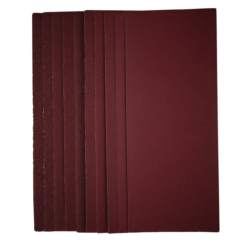 DR-57373 — 1/2 Sanding Sheets, 115 x 280mm, Assorted Grit (Pack of 10)