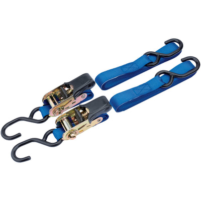 DR-60964 — Ratcheting Tie Down Straps, 3.5m x 25mm, 250kg (2 Piece)