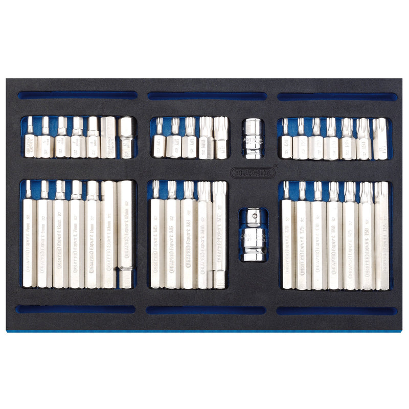 DR-63515 — Screwdriver Insert Bit Set in 1/4 Drawer EVA Insert Tray (40 Piece)