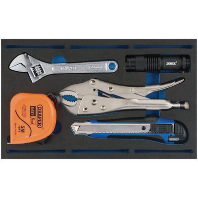 DR-63543 — Tool Kit in 1/4 Drawer EVA Insert Tray (5 Piece)