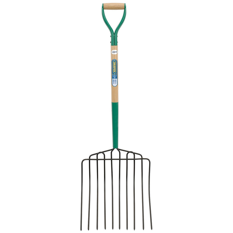 DR-63578 — 10 Prong Manure Fork with Wood Shaft and MYD Handle