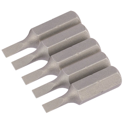 DR-63999 — Plain Slot Insert Bit, 3mm, 1/4" Hex, 25mm Long (Pack of 5)