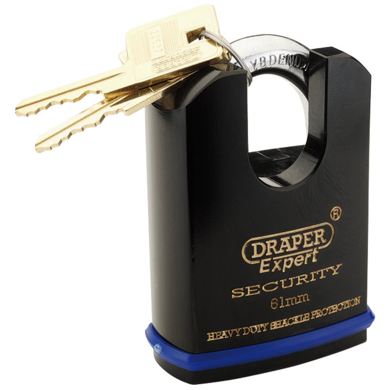 DR-64198 — Draper Expert Heavy Duty Padlock and 2 Keys with Shrouded Shackle, 61mm