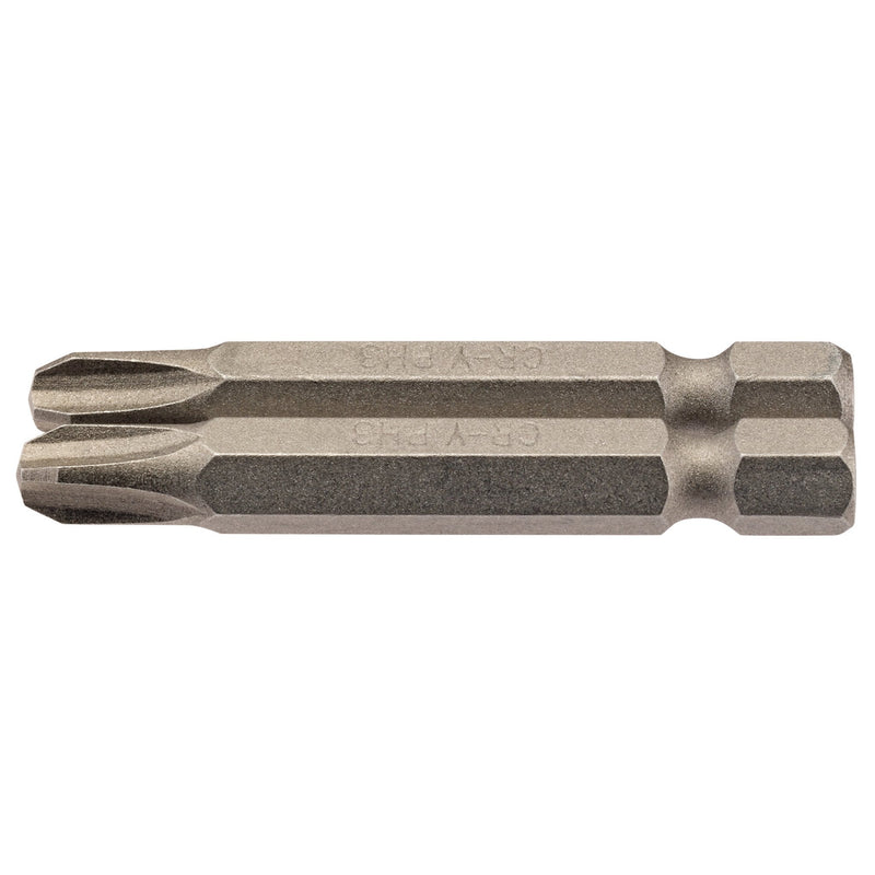 DR-64241 — Cross Slot Insert Bit, 1/4" Hex, 50mm Long, No.3 (Pack of 2)