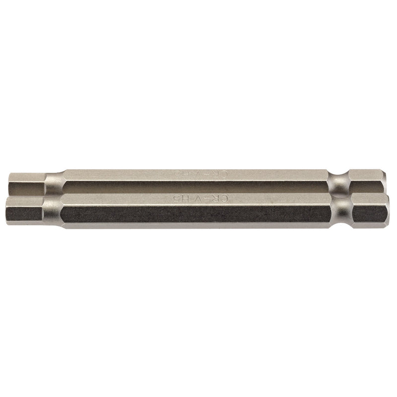 DR-64322 — Hexagonal Insert Bit, 5mm, 1/4" Hex, 75mm Long (Pack of 2)
