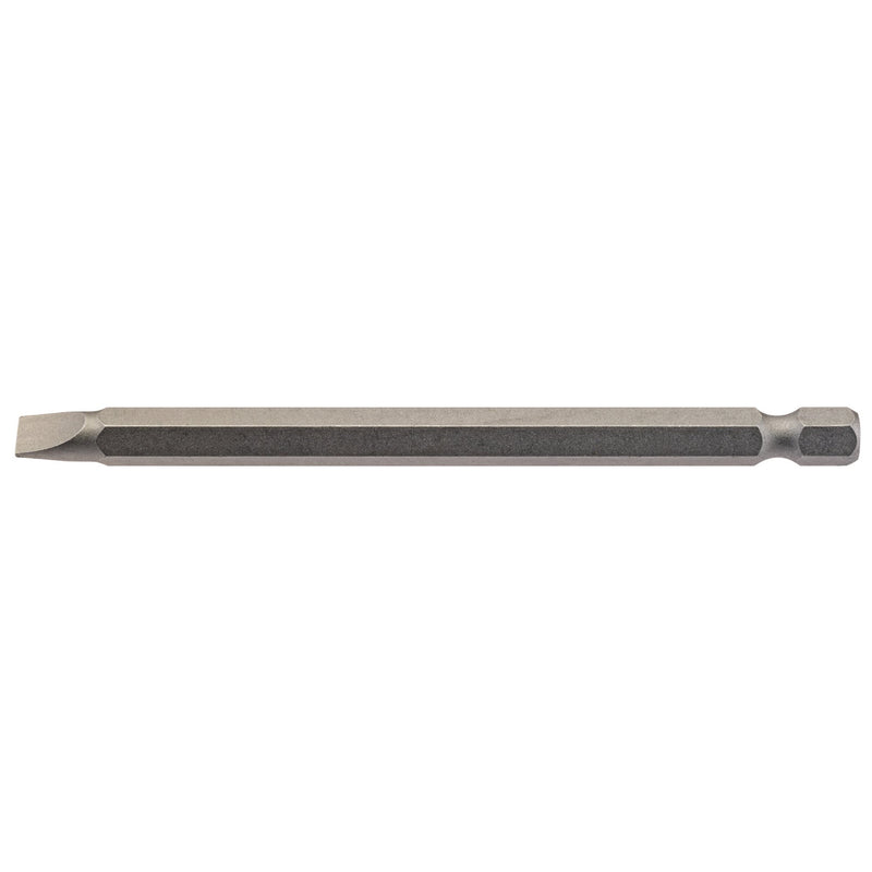 DR-64347 — Plain Slot Insert Bit, 6mm, 1/4" Hex, 100mm Long (Pack of 1)