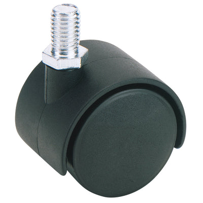DR-65464 — Twin Nylon Bolt Castor, 40mm Diameter, S.W.L. 25kg