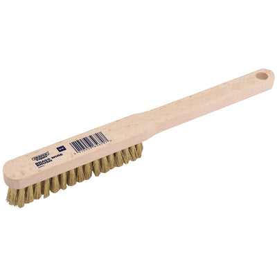 DR-65670 — Draper Expert Brass Fill Wire Hand Brush, 225mm