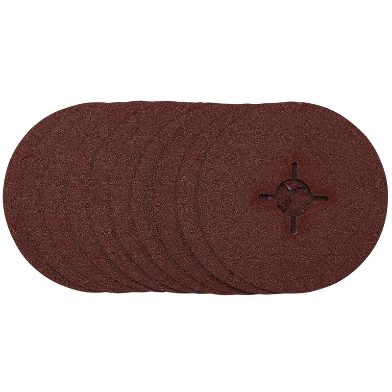 DR-68493 — Fibre Sanding Discs, 115mm, 60 Grit, (Pack of 10)