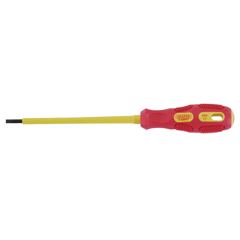 DR-69212 — Draper Expert VDE Approved Fully Insulated Plain Slot Screwdriver, 3 x 100mm