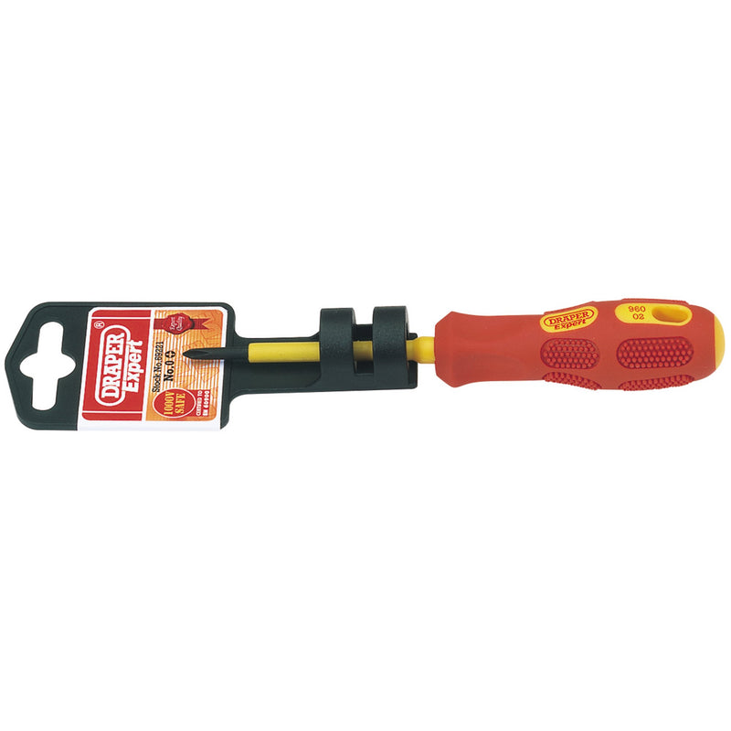 DR-69221 — Draper Expert VDE Approved Fully Insulated Cross Slot Screwdriver, No.0 x 60mm