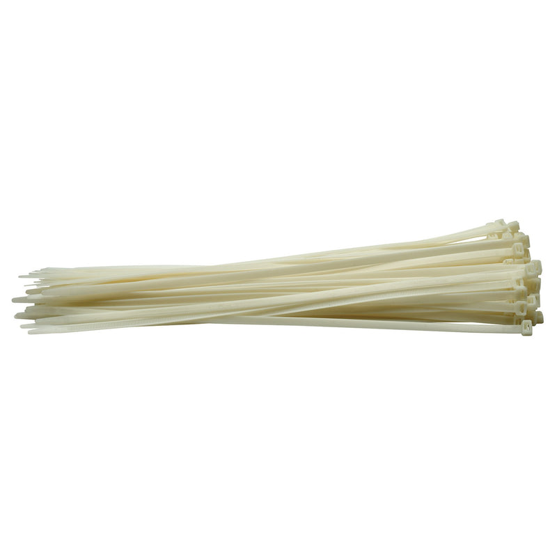 DR-70410 — Cable Ties, 8.8 x 500mm, White (Pack of 100)