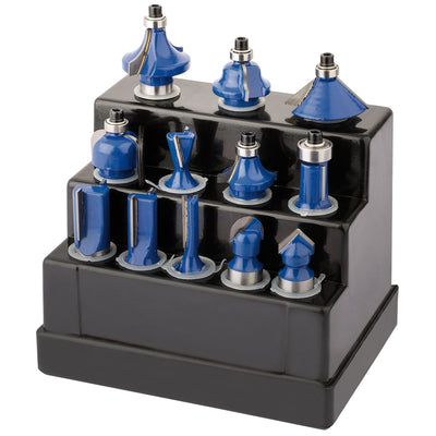 DR-72893 — TCT Router Bit Set, 1/2" (12 Piece)