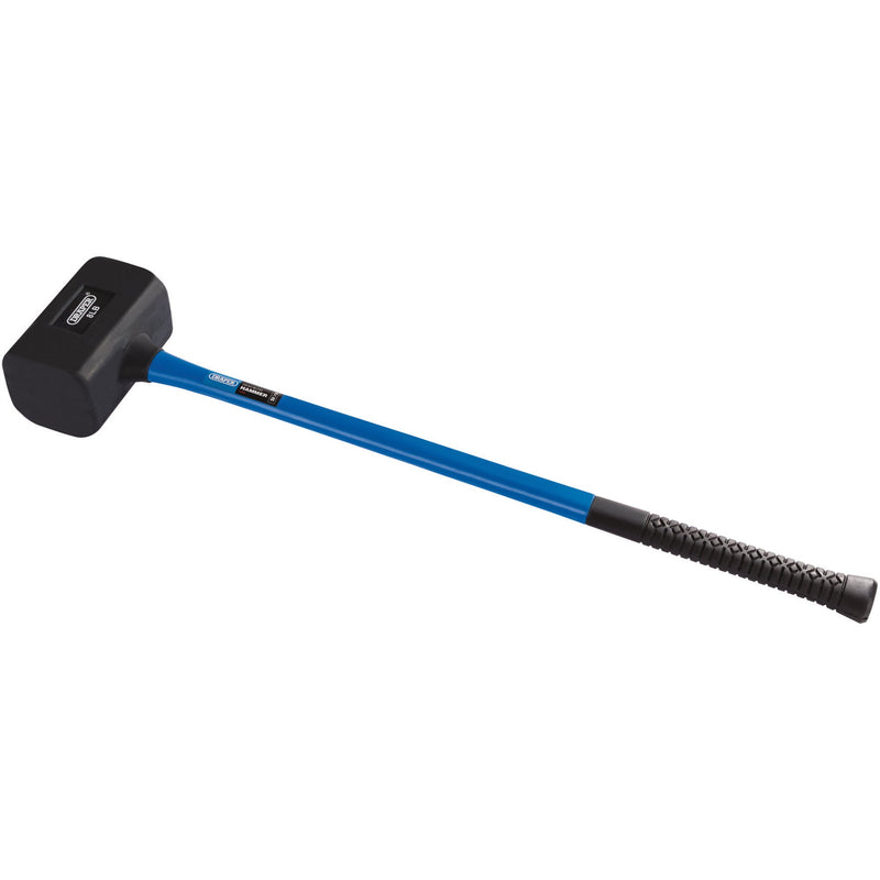DR-74318 — Rubber Dead Blow Hammer with Fibreglass Shaft, 3.6kg/8lb