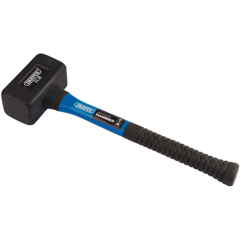 DR-74320 — Rubber Dead Blow Hammer with Fibreglass Shaft, 900g/32oz