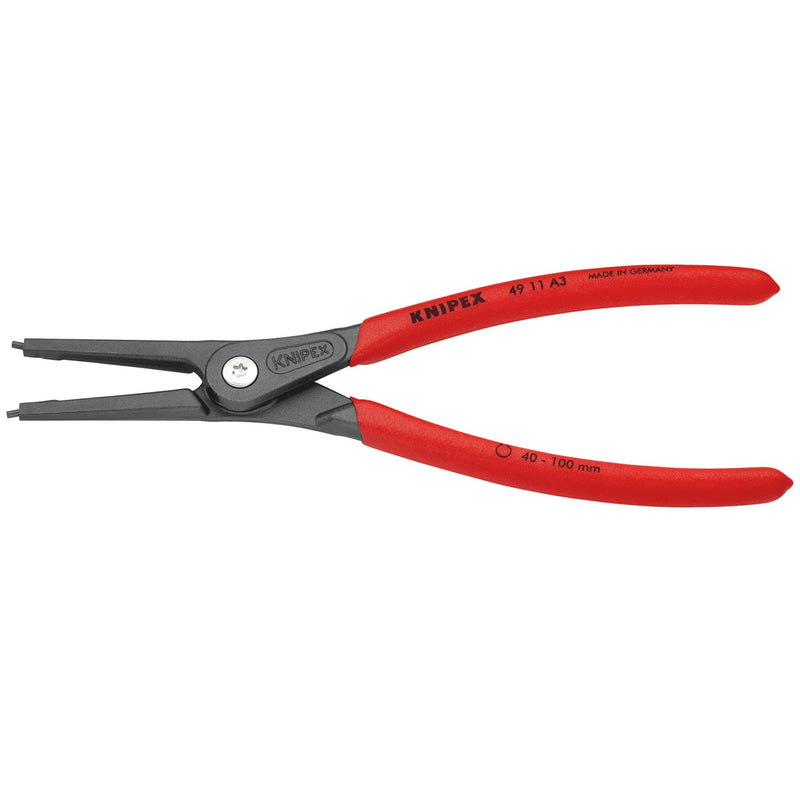 DR-75091 — KNIPEX 49 11 A3 SB Precision Circlip Pliers For External Circlips On Shafts, 225mm