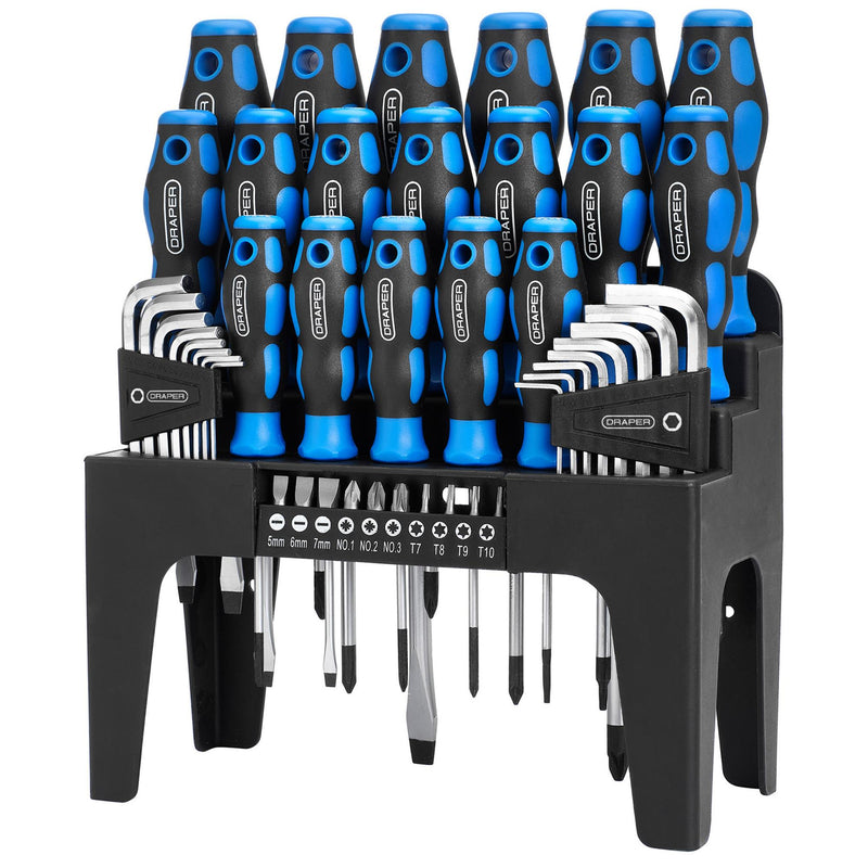 DR-81294 — Soft Grip Screwdriver, Hex. Key and Bit Set (44 Piece)
