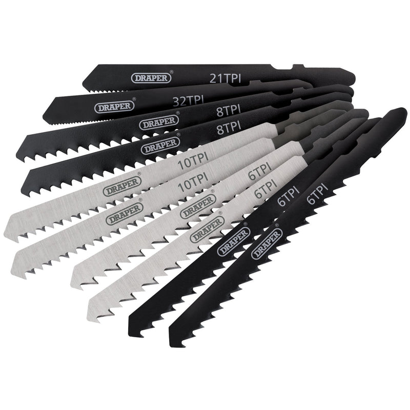 DR-81736 — Assorted HSS & HCS Jigsaw Blade Set (10 Piece)