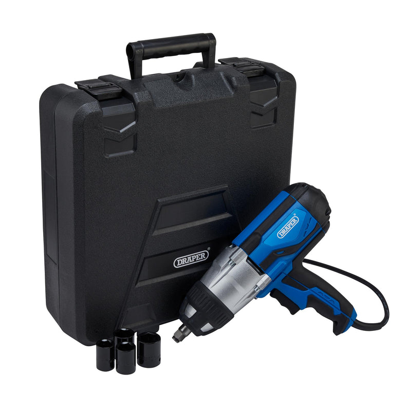 DR-82994 — 230V Impact Wrench Kit, 1/2" Sq.Dr., 480Nm, 4 x Impact Sockets