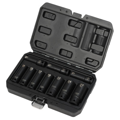 DR-83096 — Metric Deep Impact Socket Set, 1/2" Sq. Dr. (10 Piece)