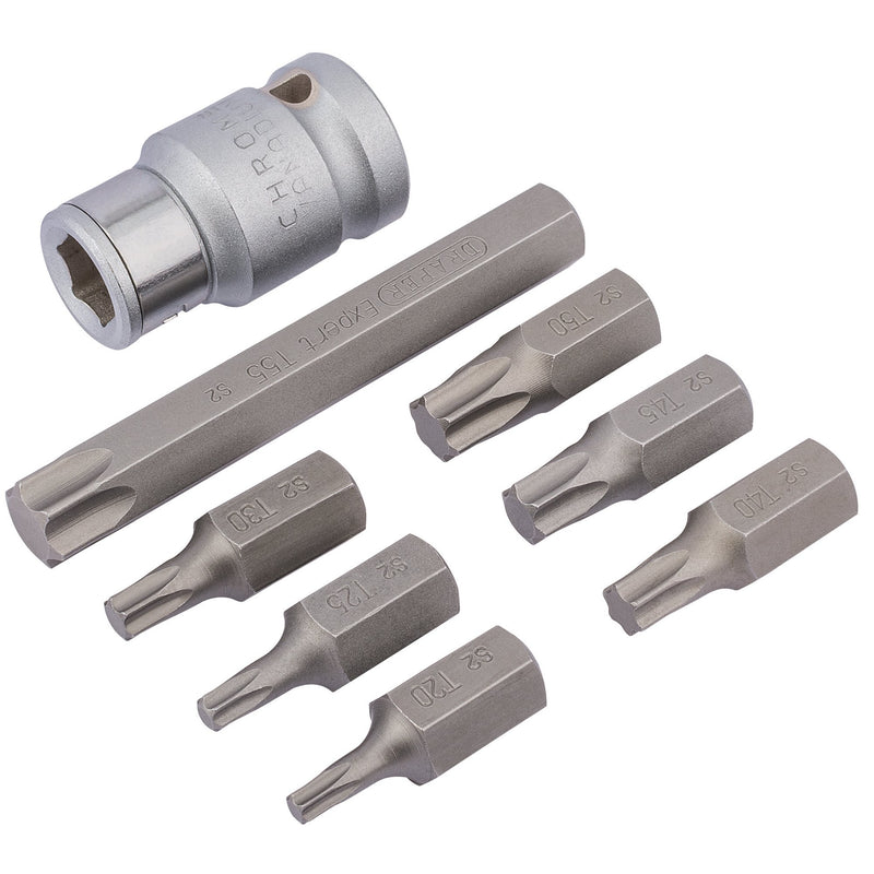 DR-83562 — Draper Expert TX-STAR® Bit Set, 1/2" Sq. Dr. (8 Piece)