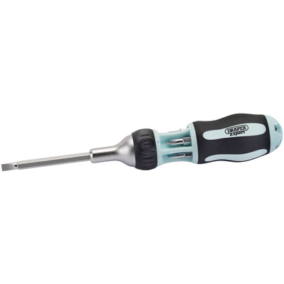 DR-83721 — Draper Expert Soft Grip 7 in 1 Ratcheting Screwdriver and Bit Set