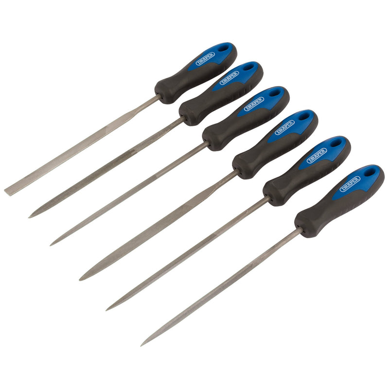 DR-83982 — Soft Grip Needle File Set, 140mm (6 Piece)