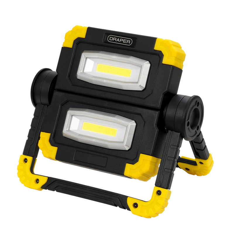 DR-87696 — Twin COB LED Rechargeable Work Light, 10W, 850 Lumens, Micro USB Cable Supplied
