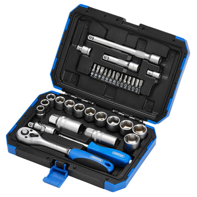 DR-89558 — Metric Socket Set, 3/8" Sq. Dr. (34 Piece)