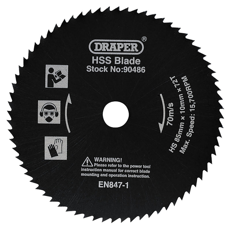 DR-90486 — HSS Saw Blade, 85mm