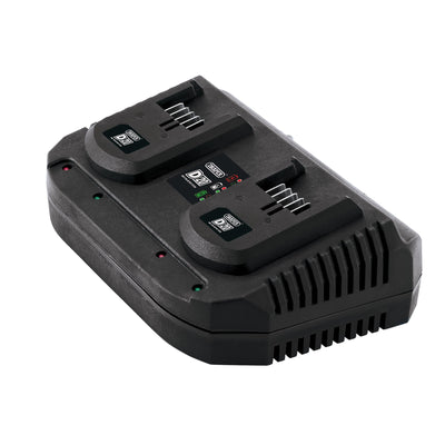 DR-92239 — D20 20V Li-ion Fast Twin Battery Charger, 2 x 3.5A