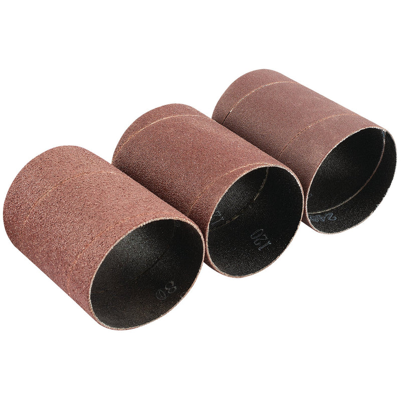 DR-93358 — Assorted Grit Aluminium Oxide Sanding Sleeves, 45 x 60mm (Pack of 3)