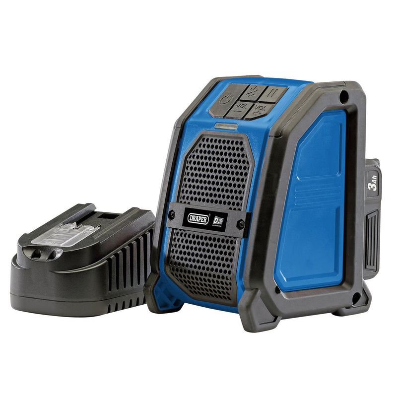 DR-94903 — D20 20V Wireless Speaker with 1 x 3.0Ah Battery and Charger