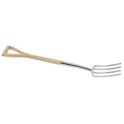DR-99011 — Draper Heritage Stainless Steel Border Fork with Ash Handle