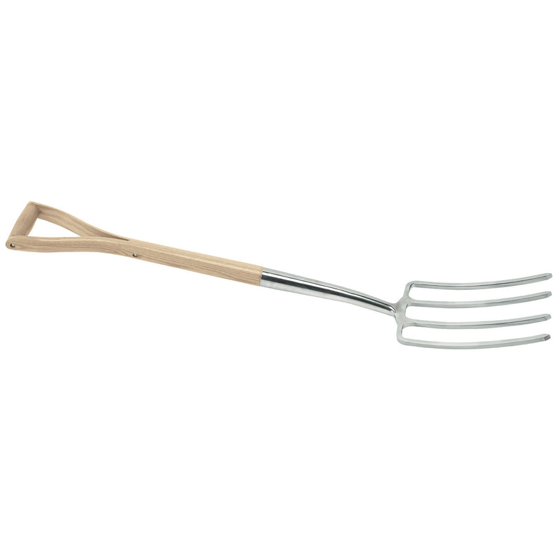 DR-99013 — Draper Heritage Stainless Steel Digging Fork with Ash Handle
