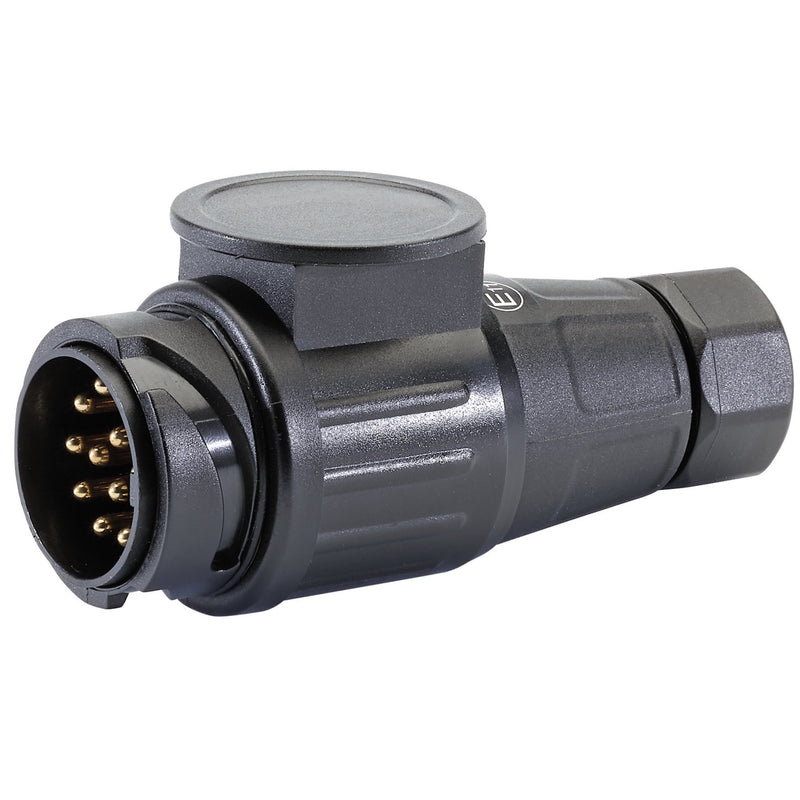 DR-99659 — 12V 13-Pin Euro Twin Inlet Towing Plug